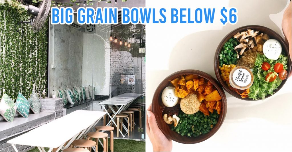 Big grain bowls at Rawsome
