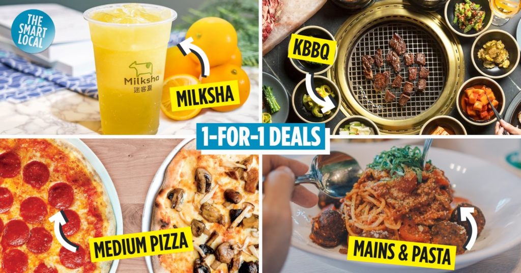 1-for-1 dining deals cover image