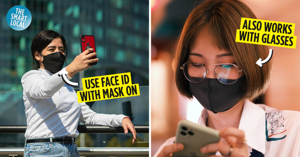unlock iphone face mask